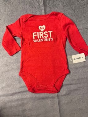 Carter’s My FIRST Valentine’s Bodysuit NWT 3M 6M
